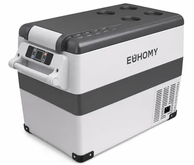 Immagine prodotto di EUHOMY, frigorifero portatile a compressore da 35 litri, modello -2020, frigorifero da auto a 12V, congelatore portatile a 12/24V DC e 220-240V AC