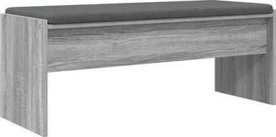 Produktbild von vidaXL Flurbank mit Kissen Graues Sonoma 103 x 38 x 40 cm