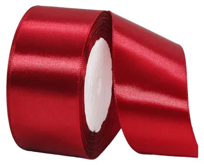 Produktbild von Satinband, 22 Meter lang, in Weinrot, 40 mm breit, für Dekoration und Geschenkverpackung