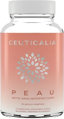Productafbeelding van Voedingssupplement voor een problematische huid, Ceuticalia Peau, 60 capsules