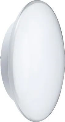 Productafbeelding van Paulmann Wand- en plafondlamp Aureola, kristalrand, 2x11W E27, 320mm, wit, 230V, metaal/opalglas