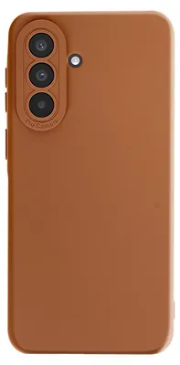 Image de Avizar, coque en silicone pour Samsung Galaxy A57, protection renforcée de l'appareil photo, couleur marron clair