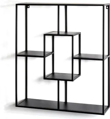 Produktbild von HAKU Möbel Wandregal schwarz - Maße: B 60 cm x H 70 cm x T 18 cm; 23515