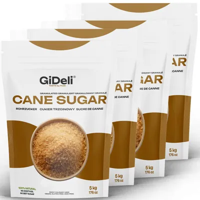 Produktbild von Rohrzucker 20kg Unraffiniert Mauritius Naturrein Backen Kaffee Karamell GiDeli
