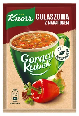 Obrázok produktu pre Knorr gulášová polievka s rezancami 16 g