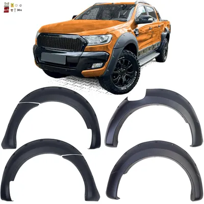 Obrázek produktu pro Rozšíření blatníků, kryty blatníků 9" pro Ford Ranger T7, modely 2016-2019