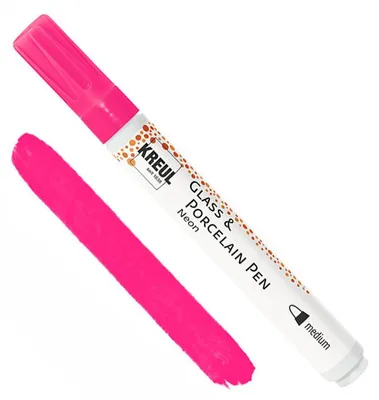 Produktbild von KREUL Glass & Porcelain Pen Metallic / Neon Medium 2–4 mm - Neon Rosa
