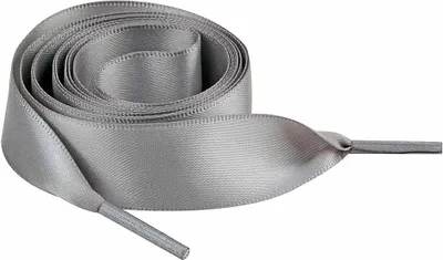 Satin Schnürsenkel - Grau - Länge: 140 cm
