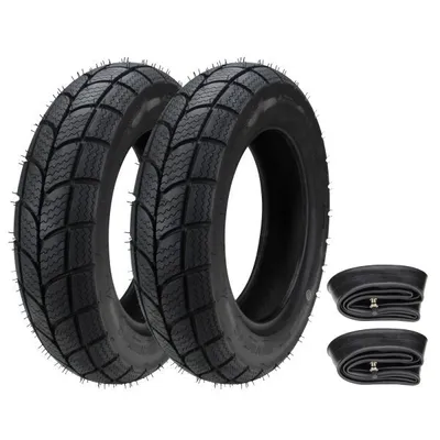 Obrázek produktu pro 2x zimní pneumatiky Kenda K701 100/90-10 61J TL M+S + duše