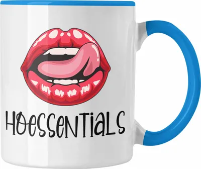 Produktbild von Trendation - Hoessentials Tasse Geschenk für Frauen Lustige Geschenkidee Spruch Geburtstag (Blau)