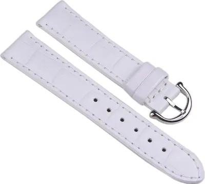Produktbild von Maurice Lacroix Louisiana Uhrenarmband Leder Band Weiss 16mm 19976S