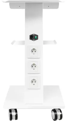 Imagen del producto de Carrito de compras multifuncional de 3 niveles - Capacidad de carga de 100 kg - Acero y PVC