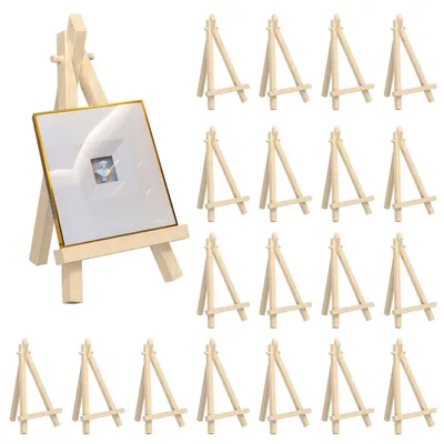Mini-Holzstaffelei 20 Stück, 9×15 cm, Tischstaffelei für Dekoration