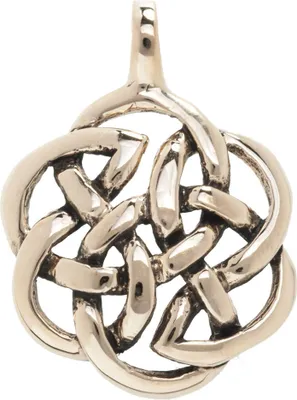 Produktbild von Bronzeanhänger Keltische Blume Schmuck - Keltische Knoten - 31x22mm