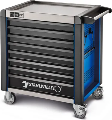 Produktbild von STAHLWILLE Werkstattwagen 98/8 PRO 8 Schubl. 651 x 1001 x 1020 mm  blau, RAL 270 30 35; schwarz, RAL 9005
