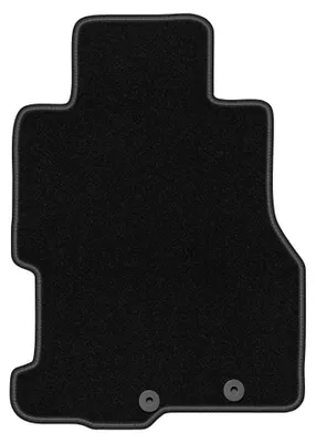Productafbeelding van Velours bestuurdersmat voor Honda Civic VII 2001-2007 – zwart, op maat – Wielganizator BASIC