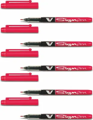 Produktbild von Pilot V Sign Pen - 5er-Set rot