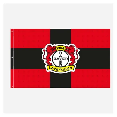 Produktbild von Bayer 04 Leverkusen Hissfahne Kreuz rot schwarz