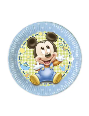 Produktbild von Micky Maus Partyteller 8 Stück Lizenzware 20cm