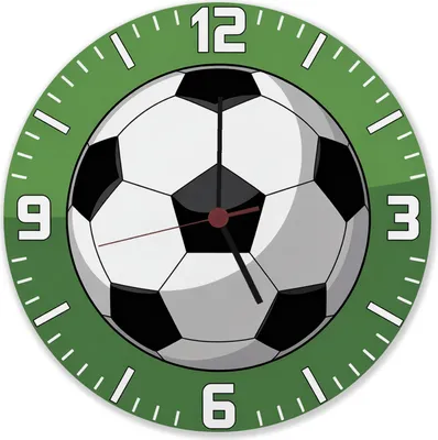 Produktbild von Fußball Ziffernblatt Wanduhr aus Alu für Fußballfans