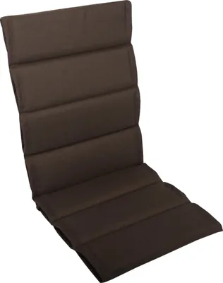 Produktbild von LILENO HOME Gartenstuhl Auflagen als [1er Set - Hochlehner] in Braun - bequeme Liegen als Sitzauflagen für Gartenmöbel - Stuhlkissen für Gartenstühle und Klappstühle