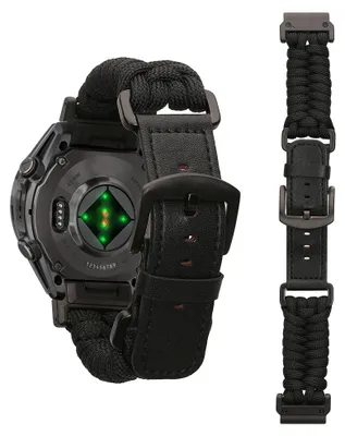 Produktbild von kwmobile Ersatzarmband geflochten kompatibel mit Garmin 22mm Fenix 8 47mm / Tactix 8 47mm / Instinct 45mm / Epix Armband - Fitnesstracker Sportarmband