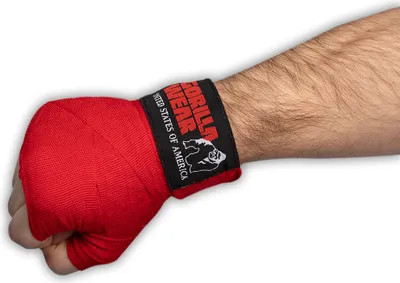Zdjęcie produktu dla Bandaże bokserskie Gorilla Wear - czerwony - 3 m