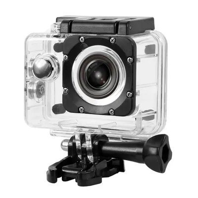 Produktbild von ZELURXX 4K Action-Kamera mit 64GB SD-Karte, APP-Verbindung, WLAN, 30m wasserdicht, 2 Zoll, für Outdoor, Tauchen, Skifahren, Schwarz