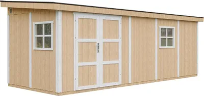 Produktbild von Gartenhaus  14,30 m² - H231x248x648 cm – Timbela M941-HARVEST HONEY