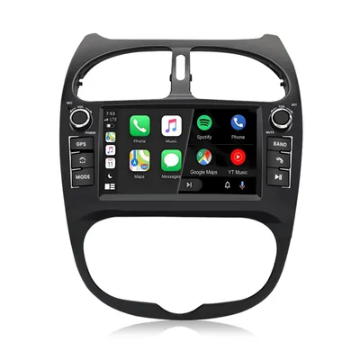 Produktbild von Autoradio mit 7 Zoll Touchscreen für Peugeot 206 2001-2016 – 2GB +64GB CarPlay/Android Auto GPS WIFI Lenkradsteuerung