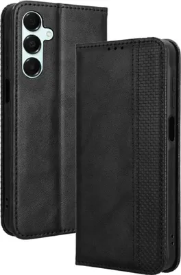 Produktbild von Samsung Galaxy A17 / A26 / A16 Hülle - Coverup Vintage Style Klapphülle - Schwarz