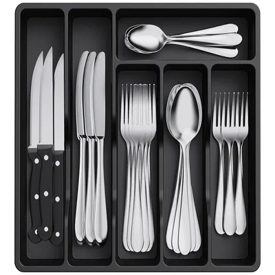 Produktbild von Schubkasteneinsatz Besteckkasten Mit Deckel Tragbar Besteck Aufbewahrung Küchen