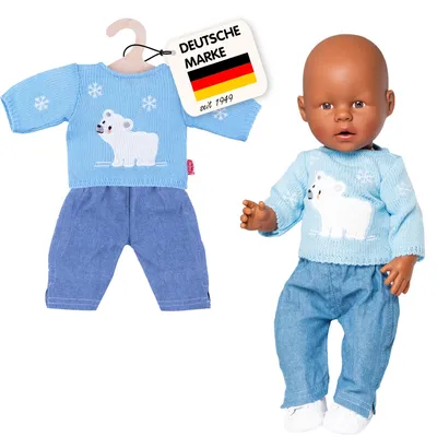 Immagine prodotto di Bambola jeans/maglione assortiti 35-45cm, 1 pezzo