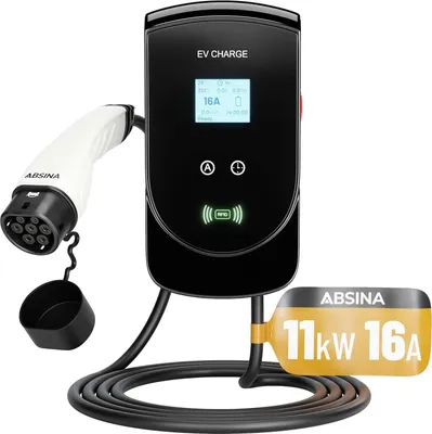 Produktbild von Absina Wallbox Typ 2 - 11kW 16A E-Auto Ladestation