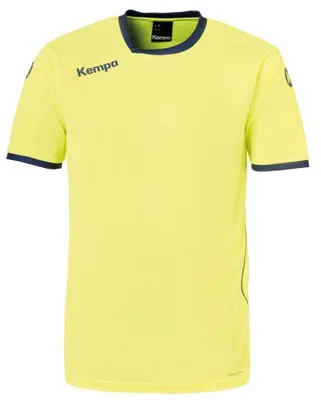Imagen del producto de Camiseta de manga corta para balonmano Kempa, modelo Curve, color amarillo y azul, talla XXL
