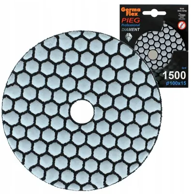 Produktbild von GermaFlex Diamant-Polierscheibe 100mm Korn 1500 zum Schleifen