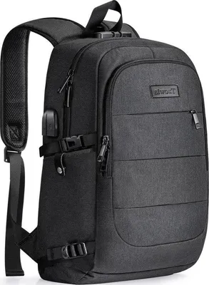 Produktbild von Famanu Laptoprucksack mit USB-Ladeanschluss und Diebstahlschutz - 14/15,6 Zoll - Schwarz