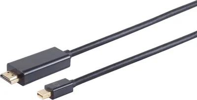 Produktbild von Mini Displayport 1.2 /HDMI Stecker 4K, schwarz 1m