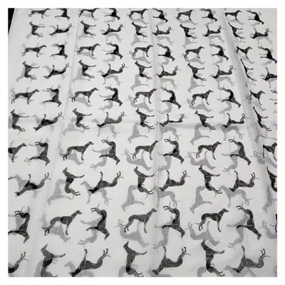 Produktbild von Schal mit Windhund-Aufdruck für Damen - Frühling, Sommer, alle Jahreszeiten
