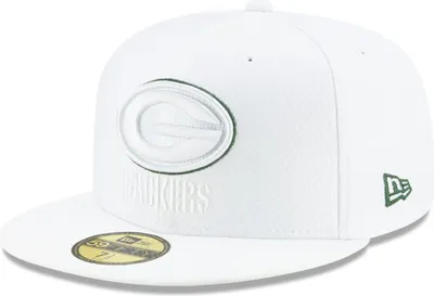 Produktbild von New Era 59Fifty Cap - PLATINUM Sideline Green Bay Packers -