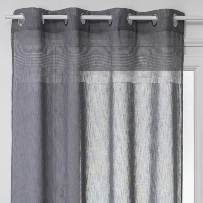 Vorhang 140x240 cm, grau, Polyester, mit Ösen