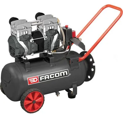 Image de Compresseur - Horizontal - Facom - Débruité moteur induction - 24 L - 2,5 HP - 10 bars - Silencieux