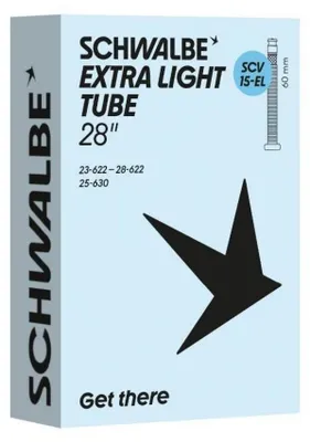Produktbild von Schwalbe SCV15 Extra Light Rennradschlauch 28 Zoll (23/28-622/630) - Ultralei...