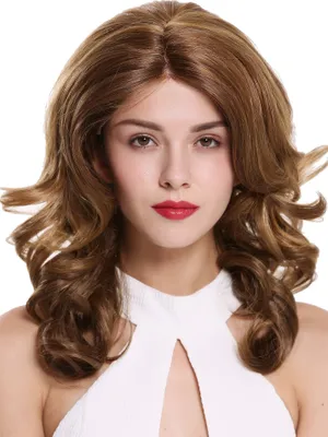 Produktbild von WIG ME UP Perücke Lace Mono Wellen Scheitel Braun Blond Gesträhnt DW2729-MF-DX2216