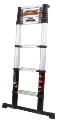 Image de Échelle télescopique en aluminium de 3,27 mètres - Pliable et antidérapante - Charge maximale : 150 kg