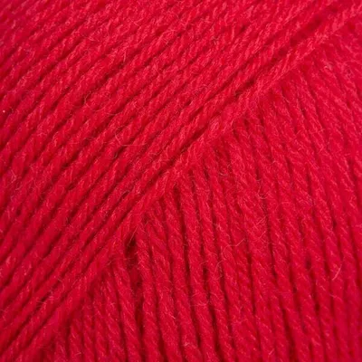 Produktbild von Drops Fabel Uni Colour 106 Red Strickgarn