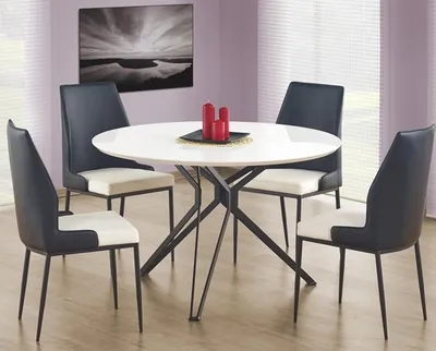 Obrázek produktu pro MOB, Jídelní stůl - Phylis (pro 4 osoby) (bílá + tmavě šedá)
