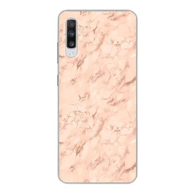 Produktbild von MuchoWow® Handyhülle Schutzhülle Hülle für Samsung Galaxy A70 Marmor - Roségold - Muster - Luxus Silikon Softcase Handy Hülle - Schutzhaube