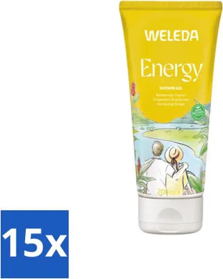 Produktbild von WELEDA - Aromadusche Energie Duschgel - 200 ml - Vorteilspack - 15 Stücke