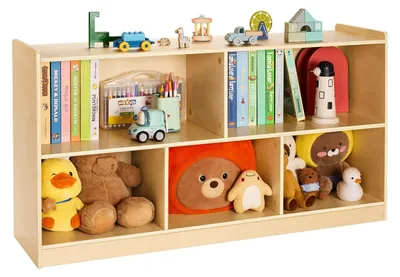 Obrázok produktu pre Multifunkčný úložný box na hračky s 5 priehradkami
